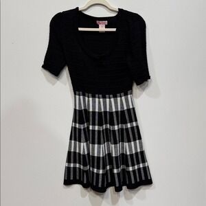 Candies Black and White Striped‎ Dress 73277 size XS